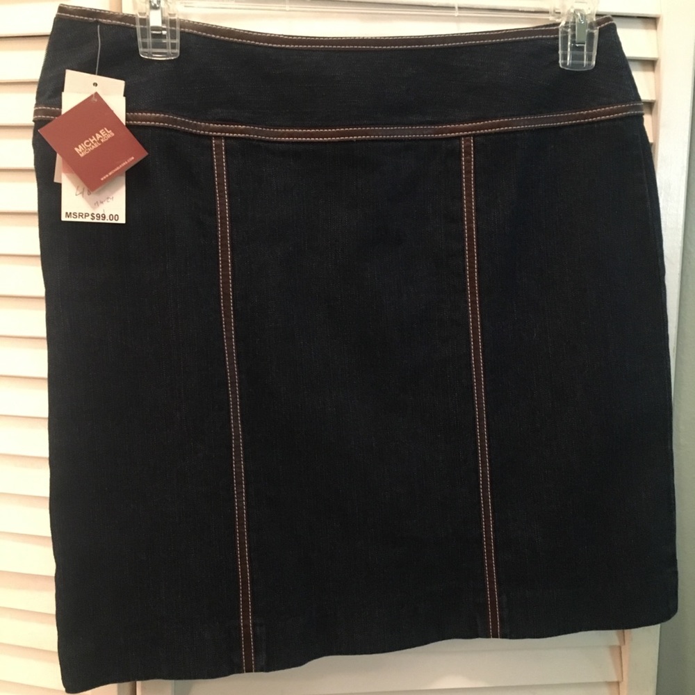 MK denim skirt NWT